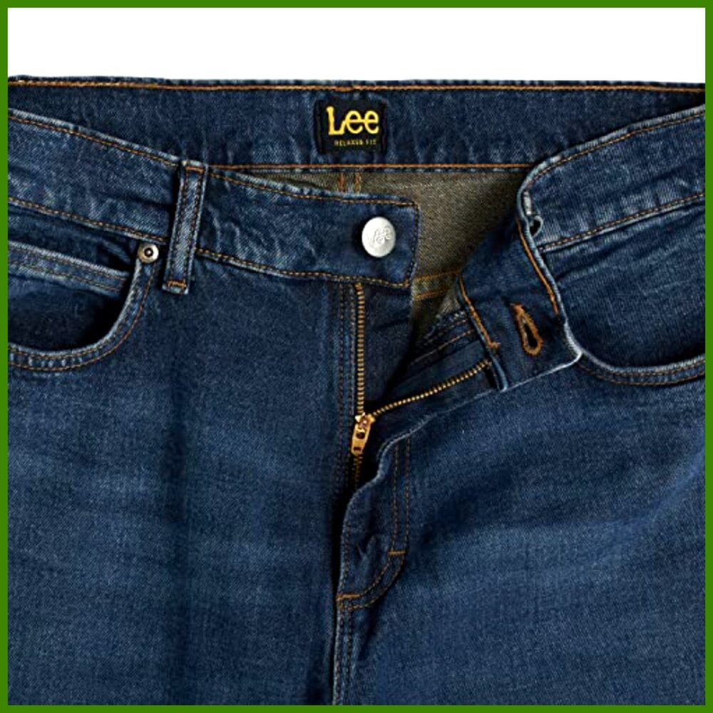 Relaxed Straight Leg Jeans, 99% Cotton 1% Spandex, Mid Rise - Picture 6 of 7